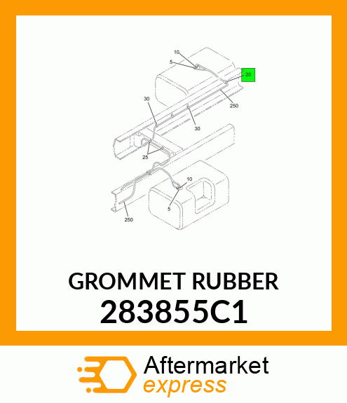 GROMMET RUBBER 283855C1