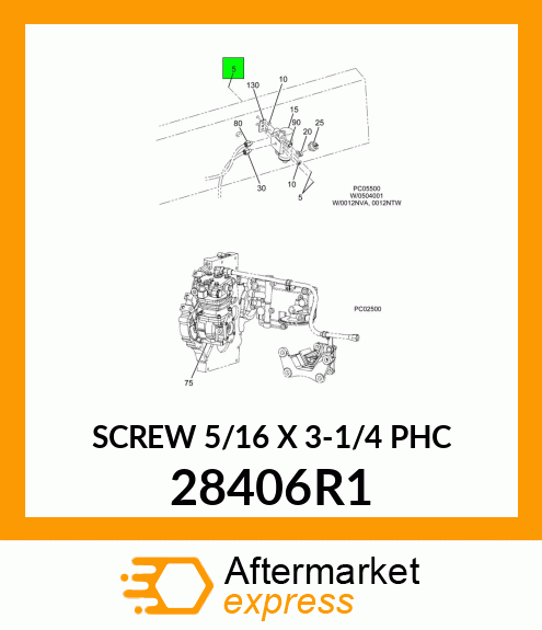 SCREW 5/16 X 3-1/4 PHC 28406R1