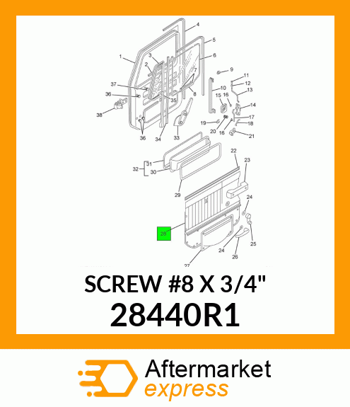 SCREW #8 X 3/4" 28440R1