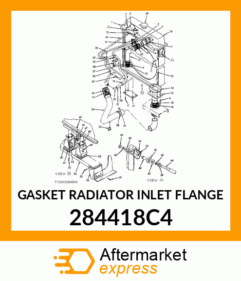 GASKET RADIATOR INLET FLANGE 284418C4