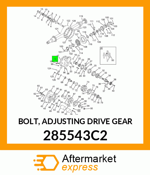 BOLT, ADJUSTING DRIVE GEAR 285543C2