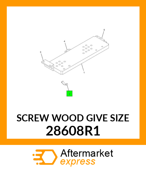 SCREW WOOD GIVE SIZE 28608R1