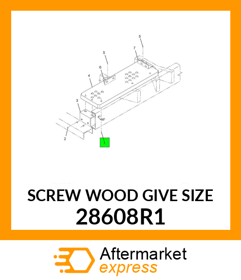 SCREW WOOD GIVE SIZE 28608R1