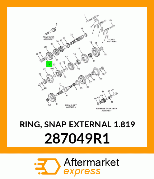 RING, SNAP EXTERNAL 1.819" 287049R1