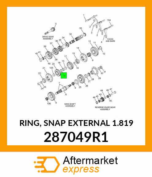 RING, SNAP EXTERNAL 1.819" 287049R1