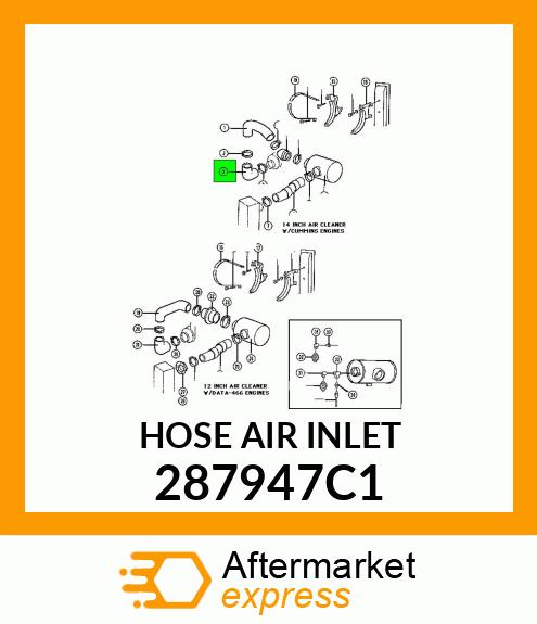 HOSE AIR INLET 287947C1