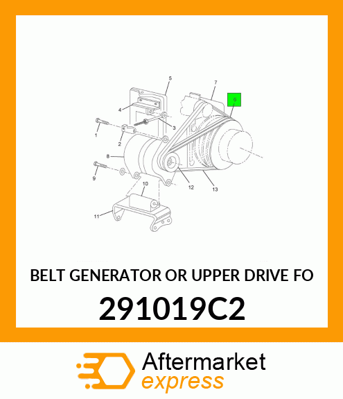 BELT GENERATOR OR UPPER DRIVE FO 291019C2