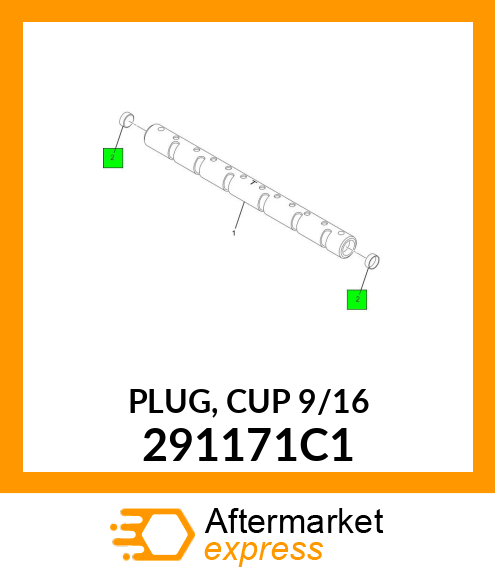 PLUG, CUP 9/16" 291171C1