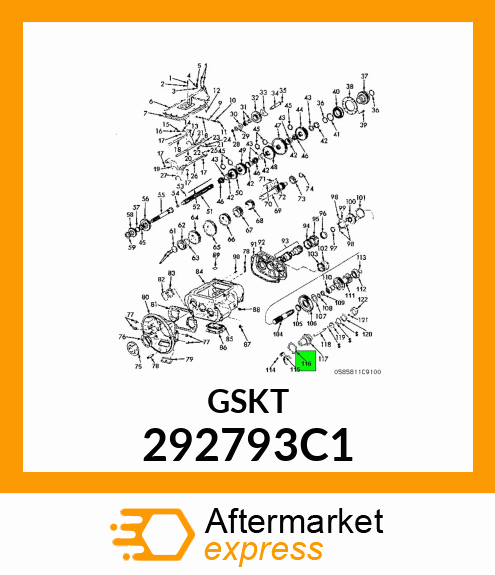 GASKET CONTROL LEVER HSG 292793C1