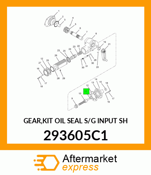 GEAR,KIT OIL SEAL S/G INPUT SH 293605C1