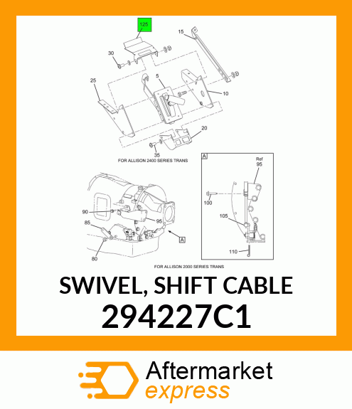 SWIVEL, SHIFT CABLE 294227C1