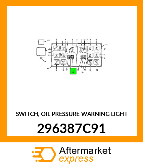 SWITCH, OIL PRESSURE WARNING LIGHT 296387C91