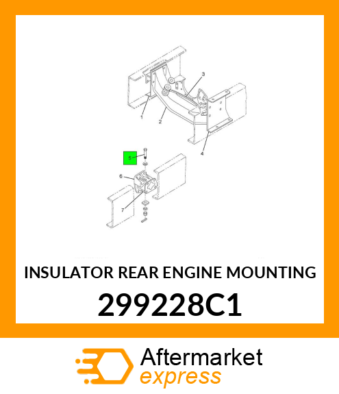 INSULATOR REAR ENGINE MOUNTING 299228C1