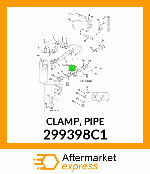 CLAMP, PIPE 299398C1