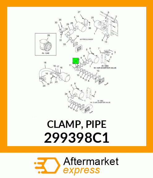 CLAMP, PIPE 299398C1