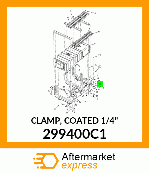 CLAMP, COATED 1/4" 299400C1