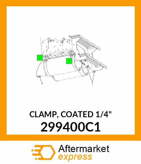 CLAMP, COATED 1/4" 299400C1