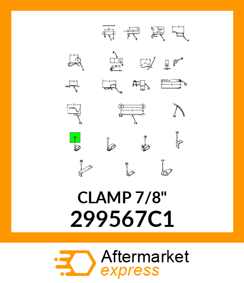 CLAMP 7/8" 299567C1