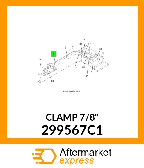 CLAMP 7/8" 299567C1