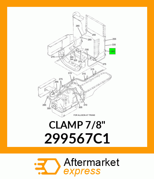 CLAMP 7/8" 299567C1