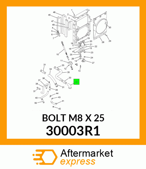 BOLT M8 X 25 30003R1