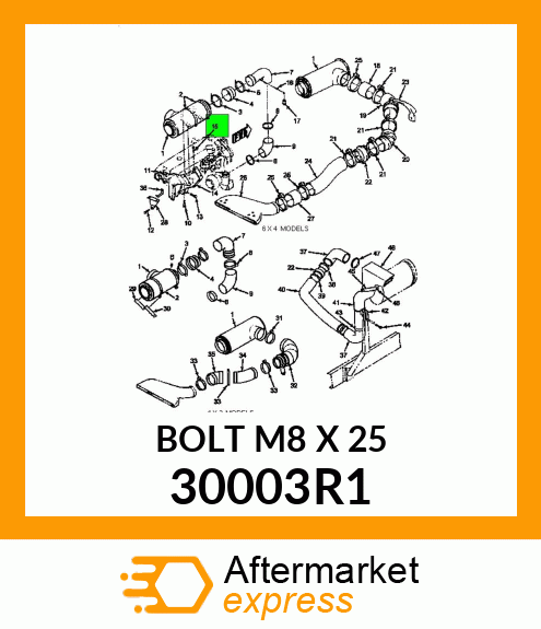 BOLT M8 X 25 30003R1