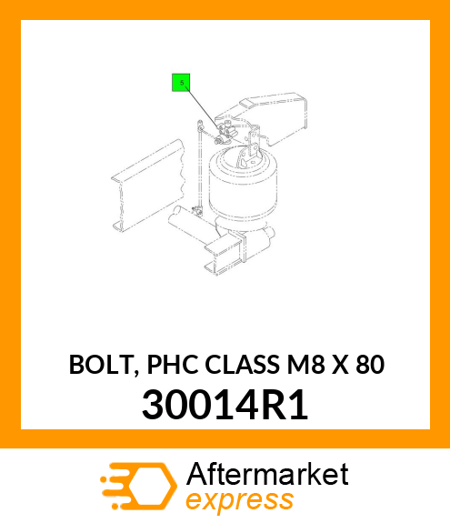 BOLT, PHC CLASS M8 X 80 30014R1