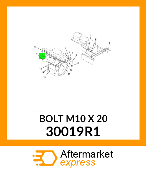 BOLT M10 X 20 30019R1