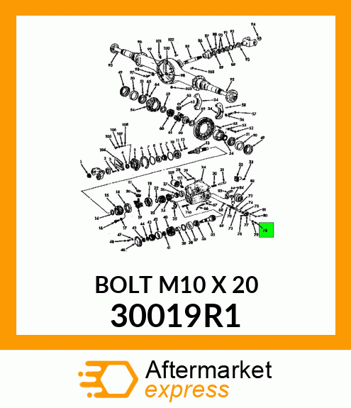 BOLT M10 X 20 30019R1