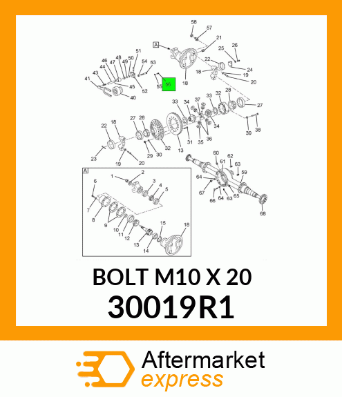 BOLT M10 X 20 30019R1