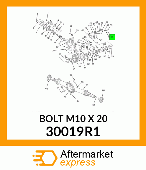 BOLT M10 X 20 30019R1