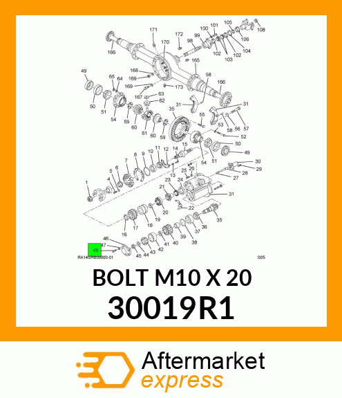 BOLT M10 X 20 30019R1