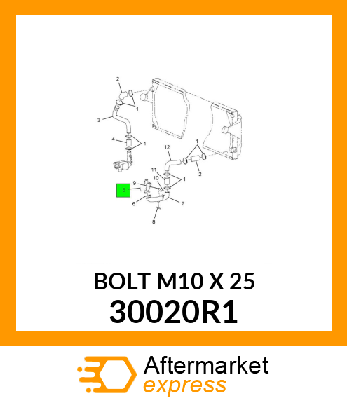 BOLT M10 X 25 30020R1