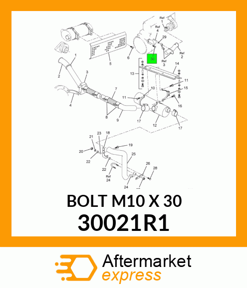 BOLT M10 X 30 30021R1