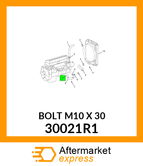 BOLT M10 X 30 30021R1