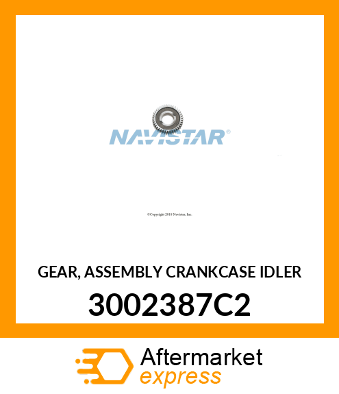 GEAR, ASSEMBLY CRANKCASE IDLER 3002387C2