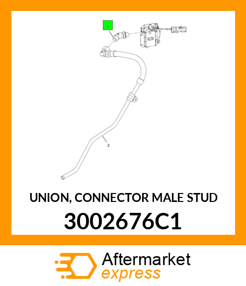 UNION, CONNECTOR MALE STUD 3002676C1