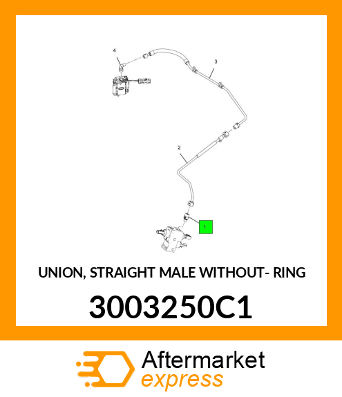 UNION, STRAIGHT MALE WITHOUT- RING 3003250C1