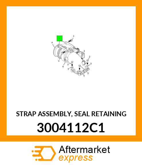 STRAP ASSEMBLY, SEAL RETAINING 3004112C1