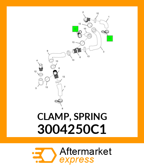 CLAMP, SPRING 3004250C1