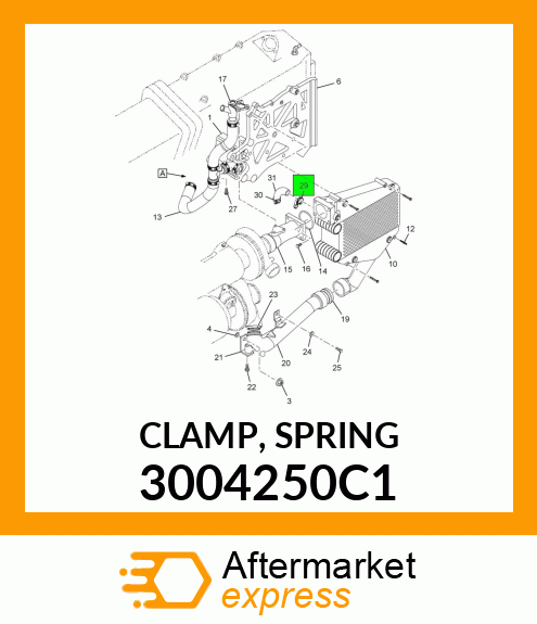 CLAMP, SPRING 3004250C1