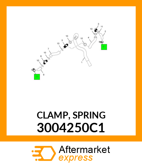 CLAMP, SPRING 3004250C1