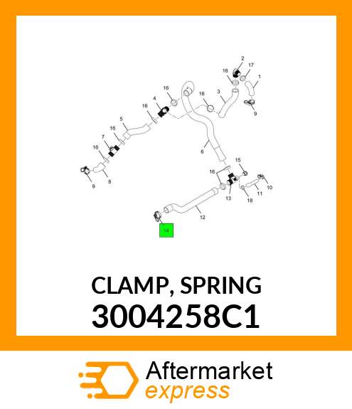 CLAMP, SPRING 3004258C1