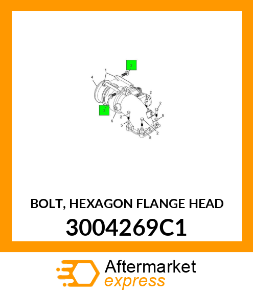 BOLT, HEXAGON FLANGE HEAD 3004269C1