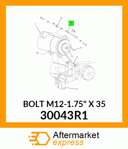 BOLT M12-1.75" X 35 30043R1