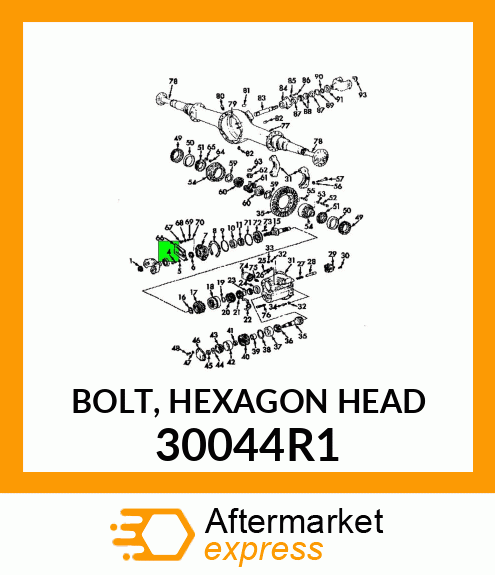 BOLT, HEXAGON HEAD 30044R1