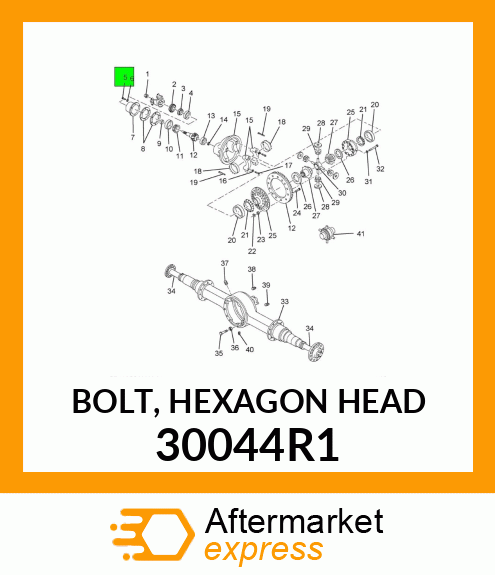 BOLT, HEXAGON HEAD 30044R1