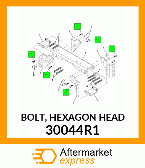 BOLT, HEXAGON HEAD 30044R1