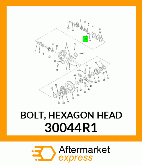 BOLT, HEXAGON HEAD 30044R1