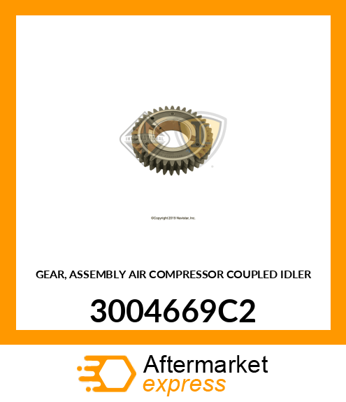 GEAR, ASSEMBLY AIR COMPRESSOR COUPLED IDLER 3004669C2